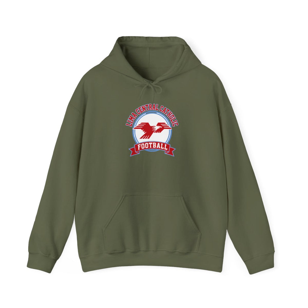 Lima Central Catholic Football Crest Hoodie