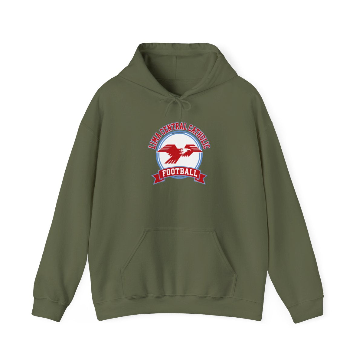 Lima Central Catholic Football Crest Hoodie