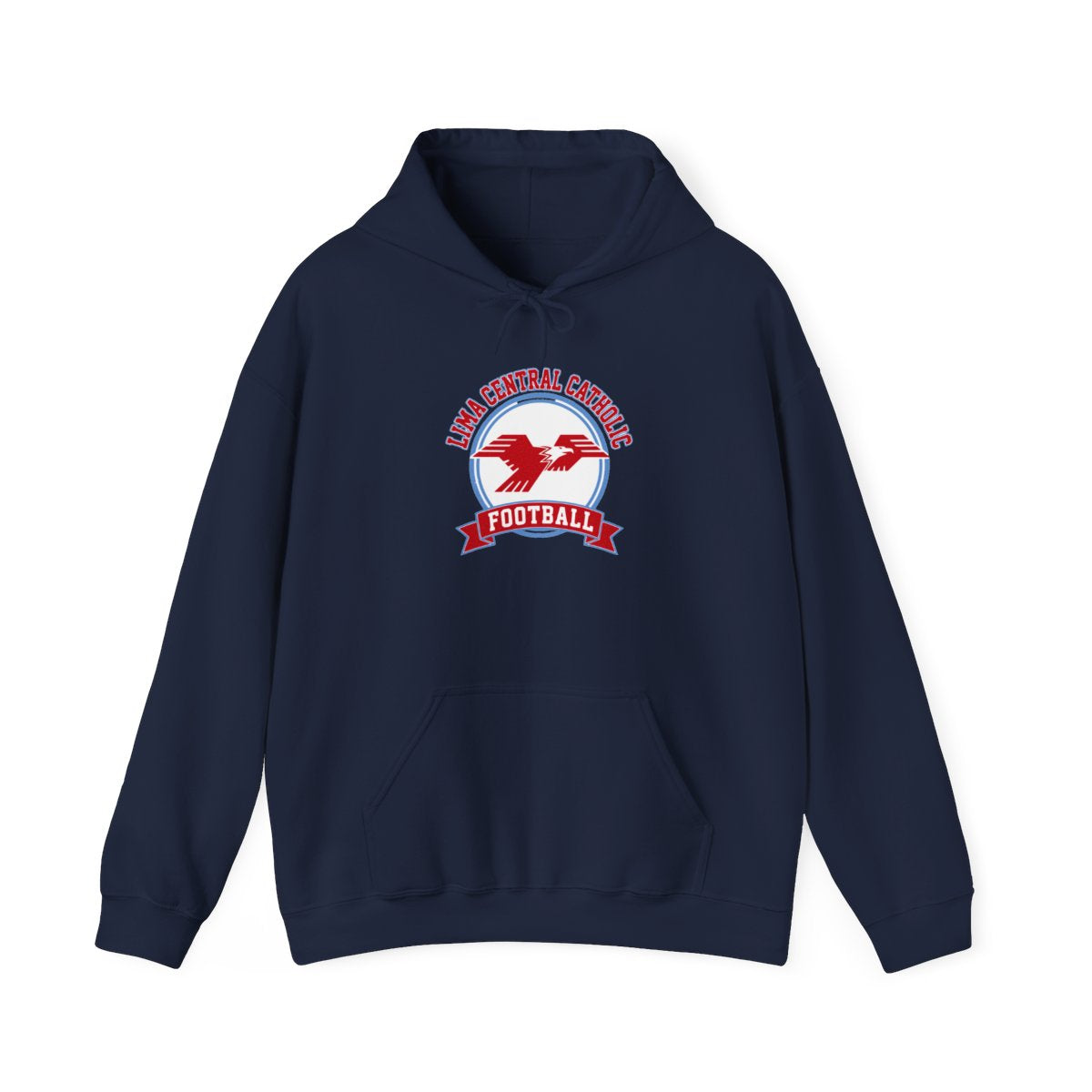 Lima Central Catholic Football Crest Hoodie