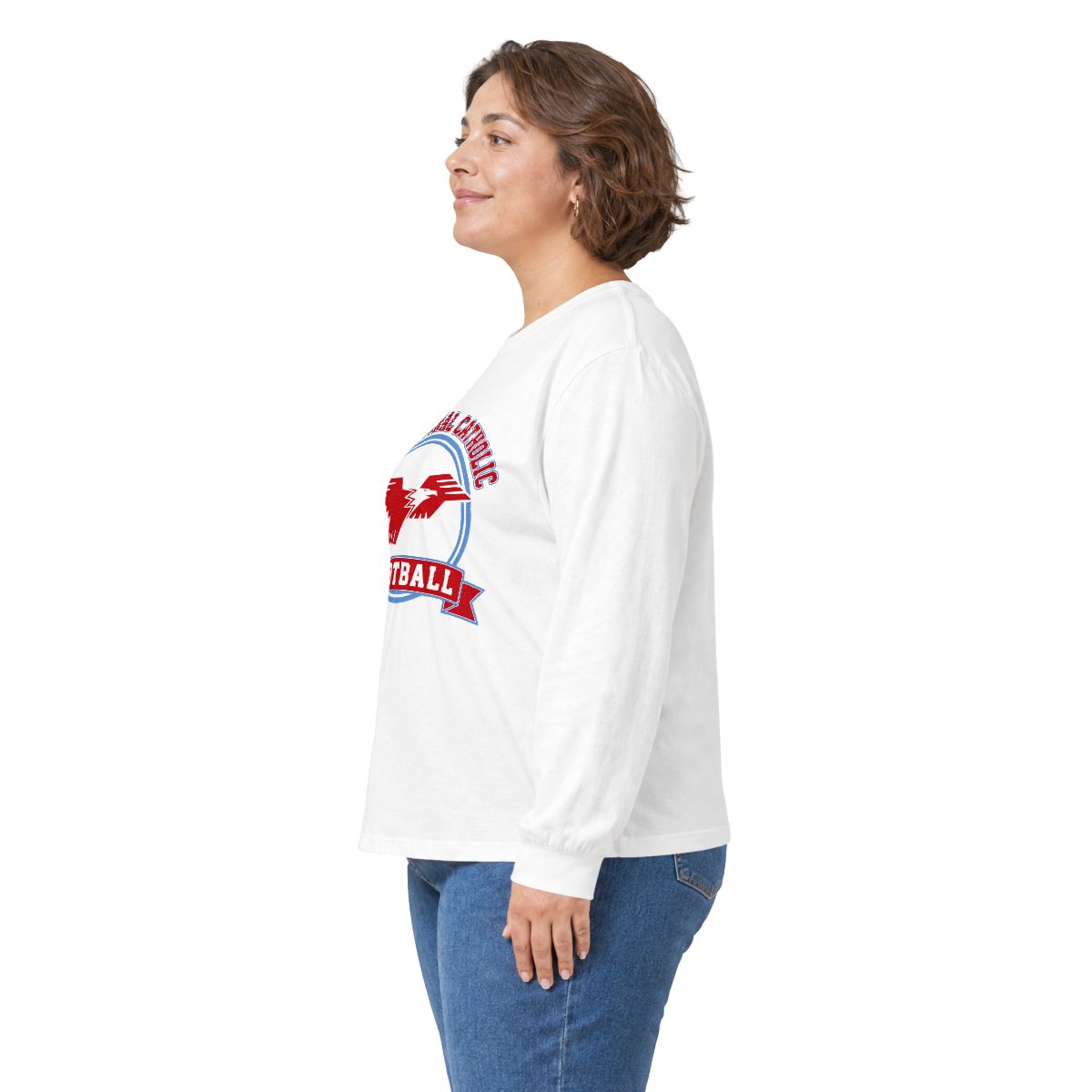 Lima Central Catholic Football Crest Long Sleeve