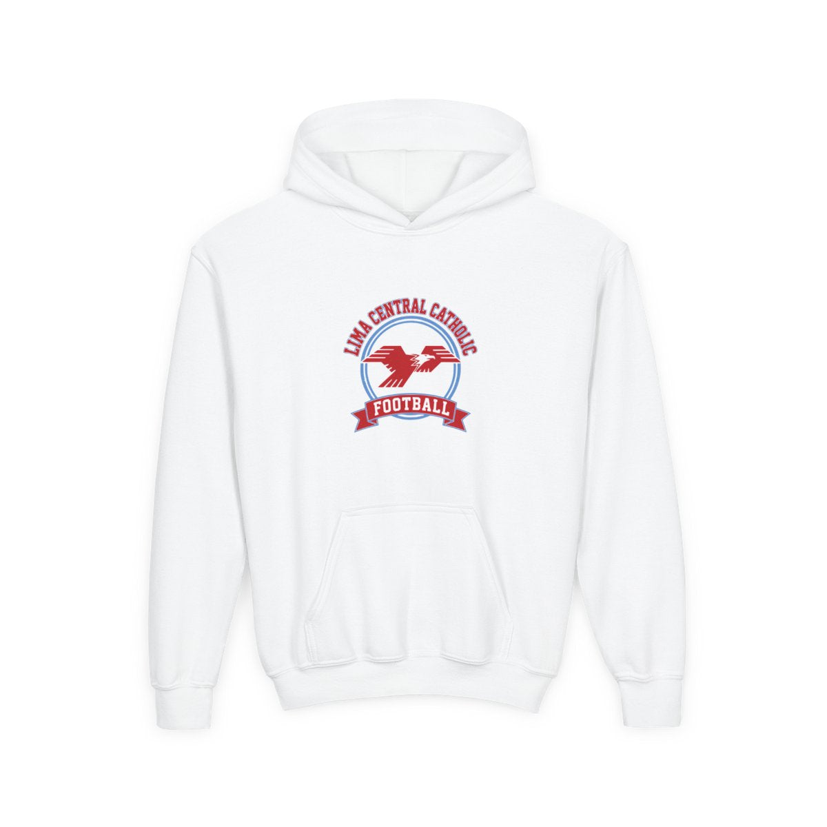 Lima Central Catholic Football Crest Youth Hoodie