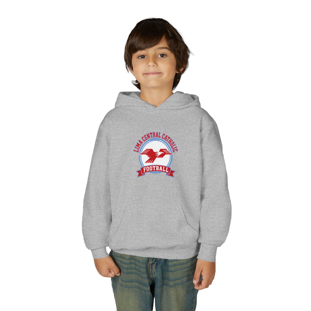 Lima Central Catholic Football Crest Youth Hoodie