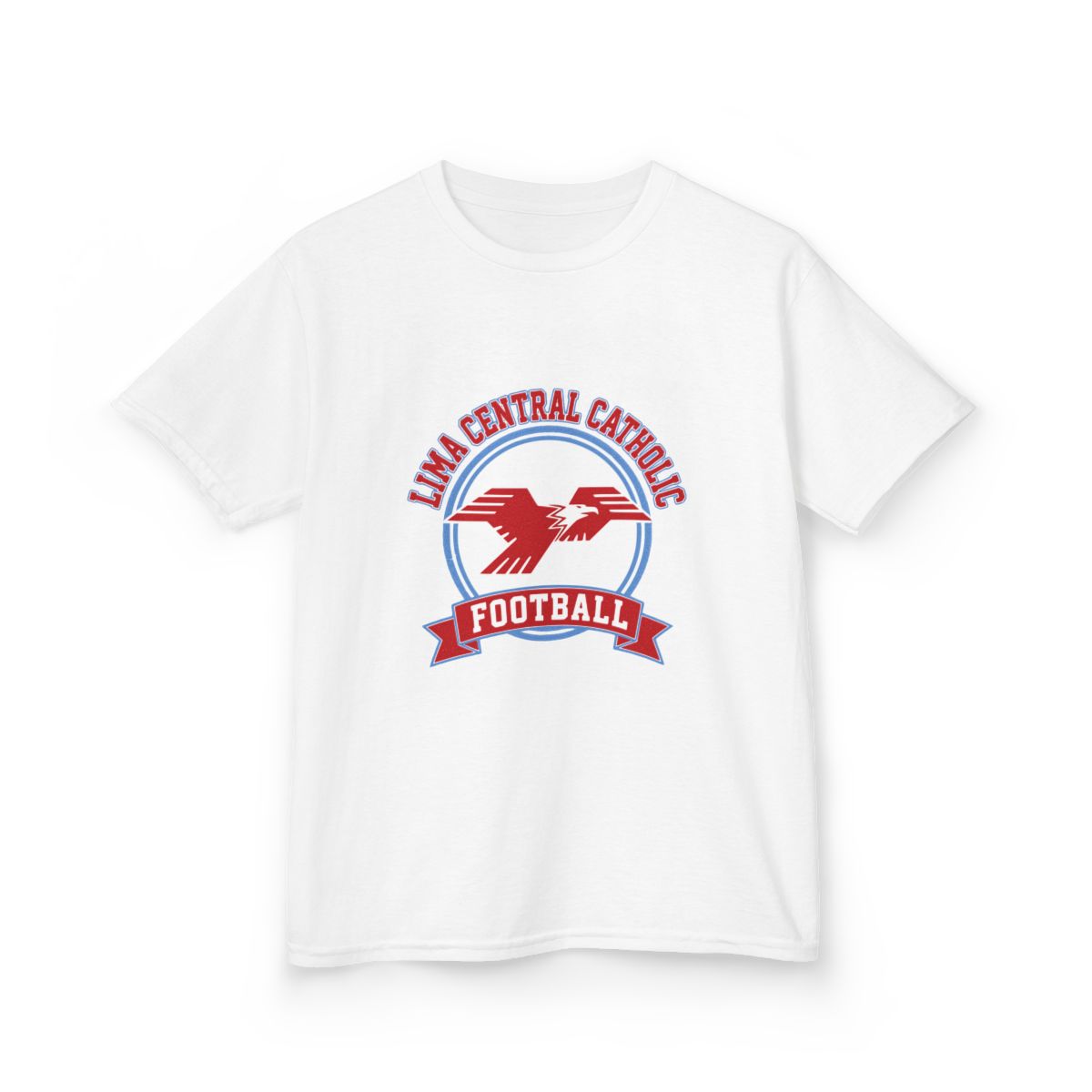 Lima Central Catholic Football Crest Youth Tee