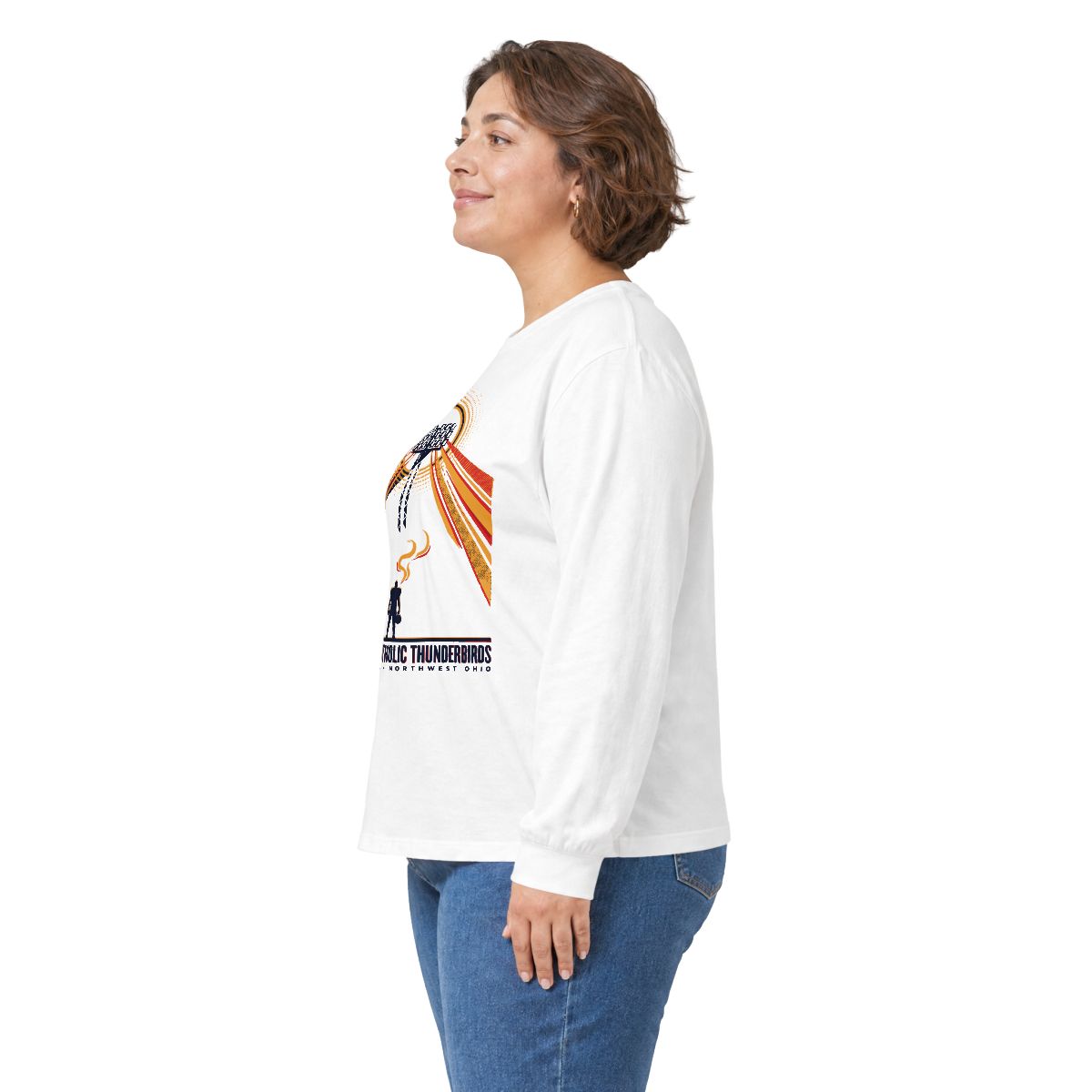 Lima Central Catholic Retro Stadium Lights Long Sleeve