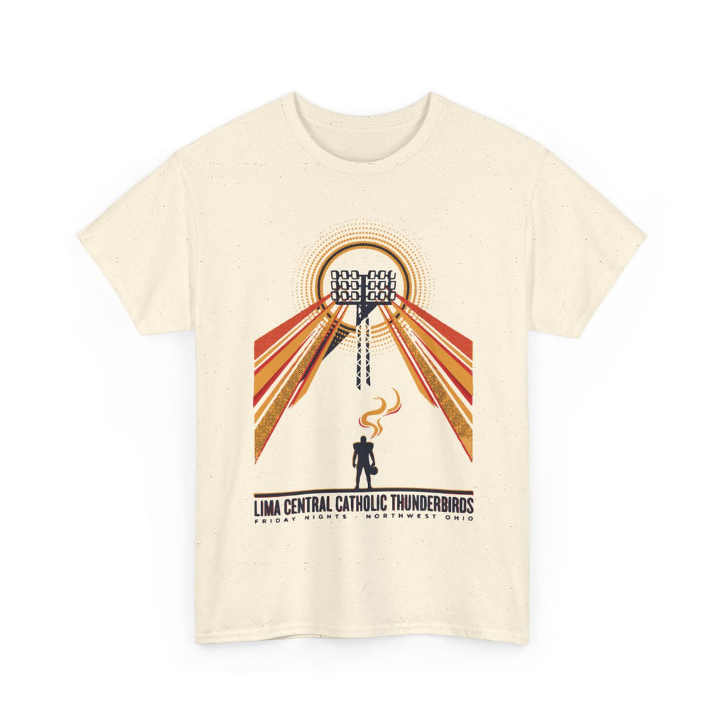 Lima Central Catholic Retro Stadium Lights Tee