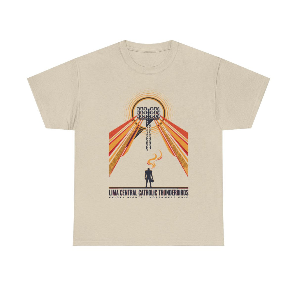 Lima Central Catholic Retro Stadium Lights Tee