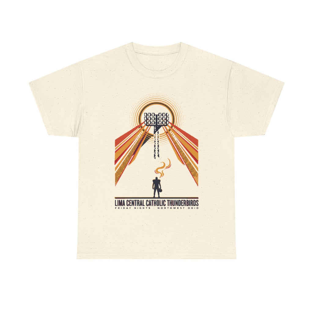 Lima Central Catholic Retro Stadium Lights Tee