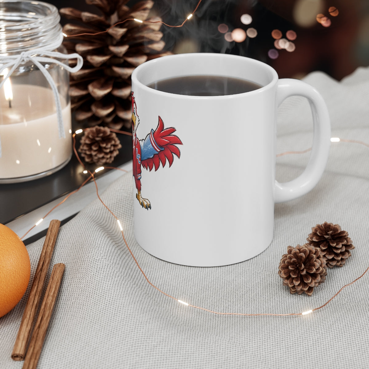 Lima Central Catholic Hand Drawn Mascot Mug
