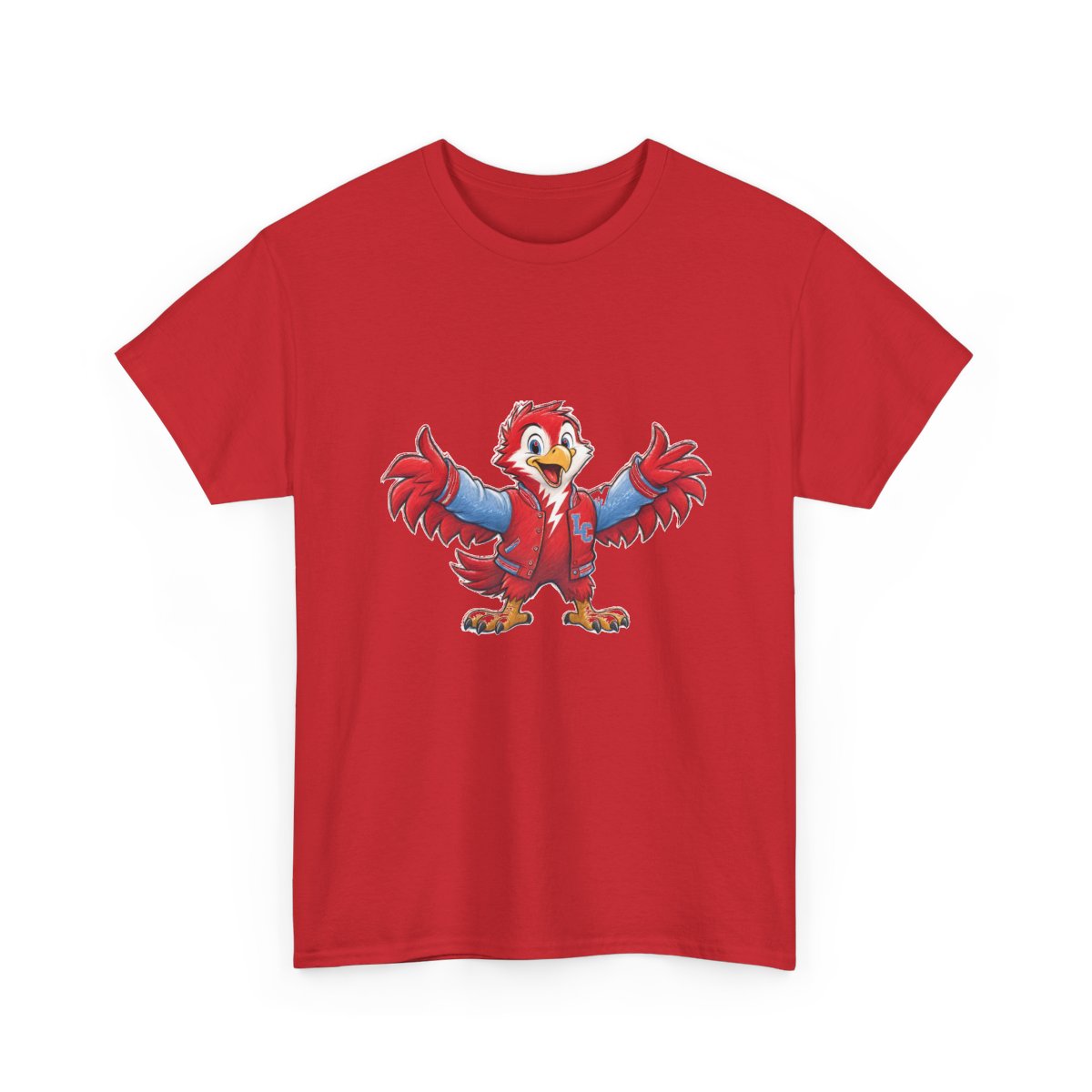 Lima Central Catholic Hand Drawn Mascot Tee