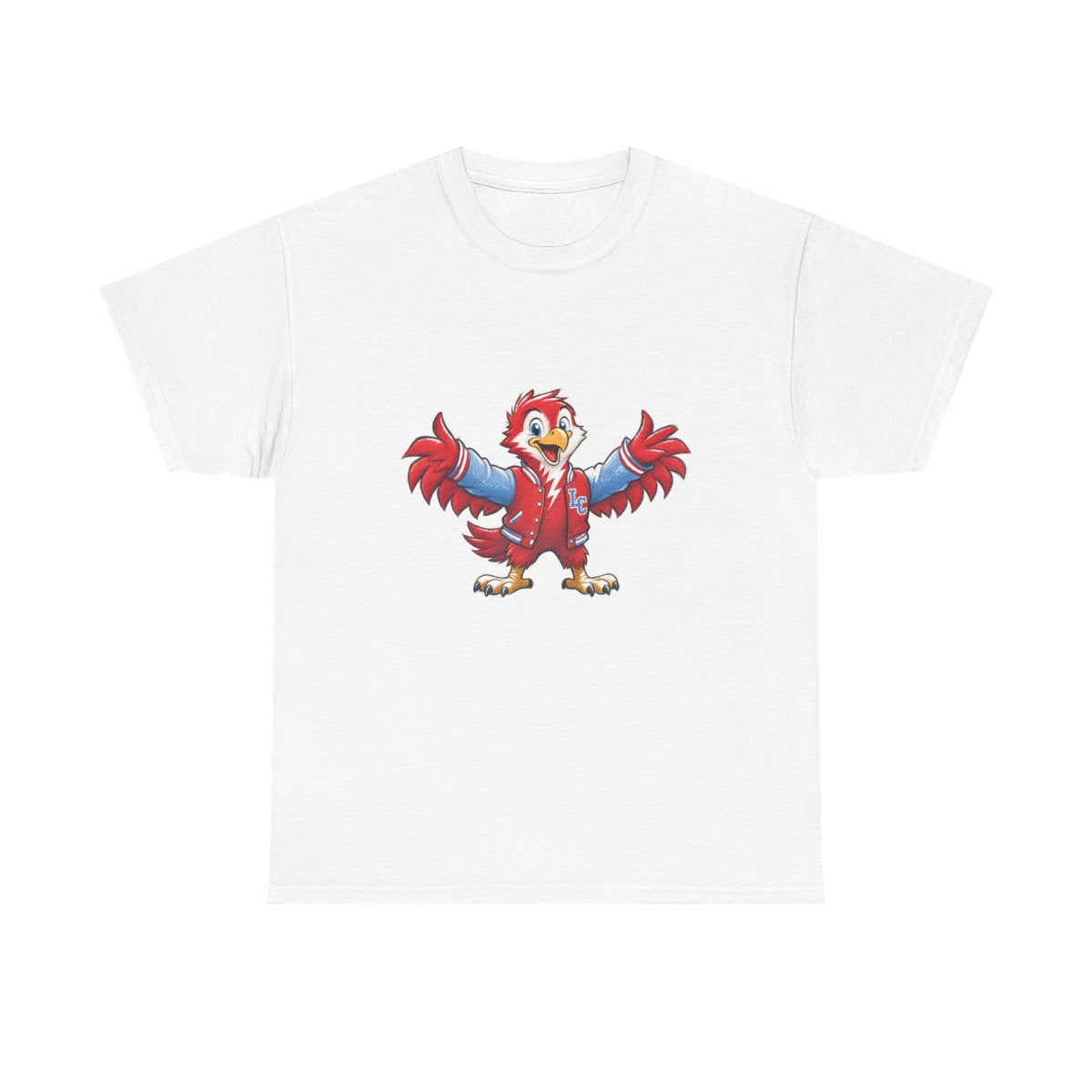 Lima Central Catholic Hand Drawn Mascot Tee