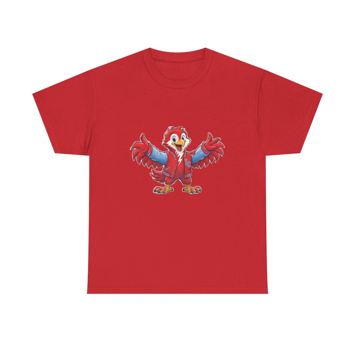 Lima Central Catholic Hand Drawn Mascot Tee