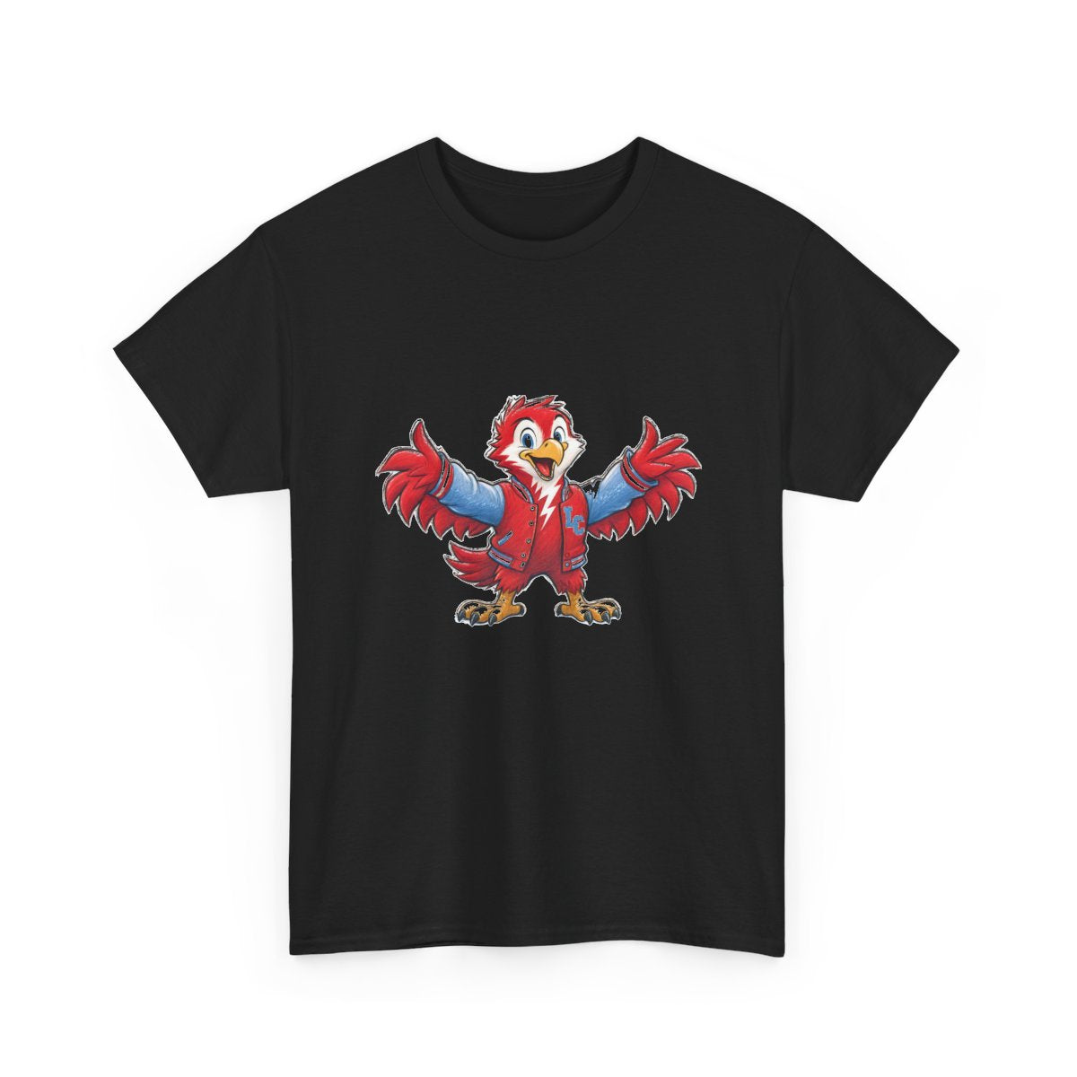 Lima Central Catholic Hand Drawn Mascot Tee