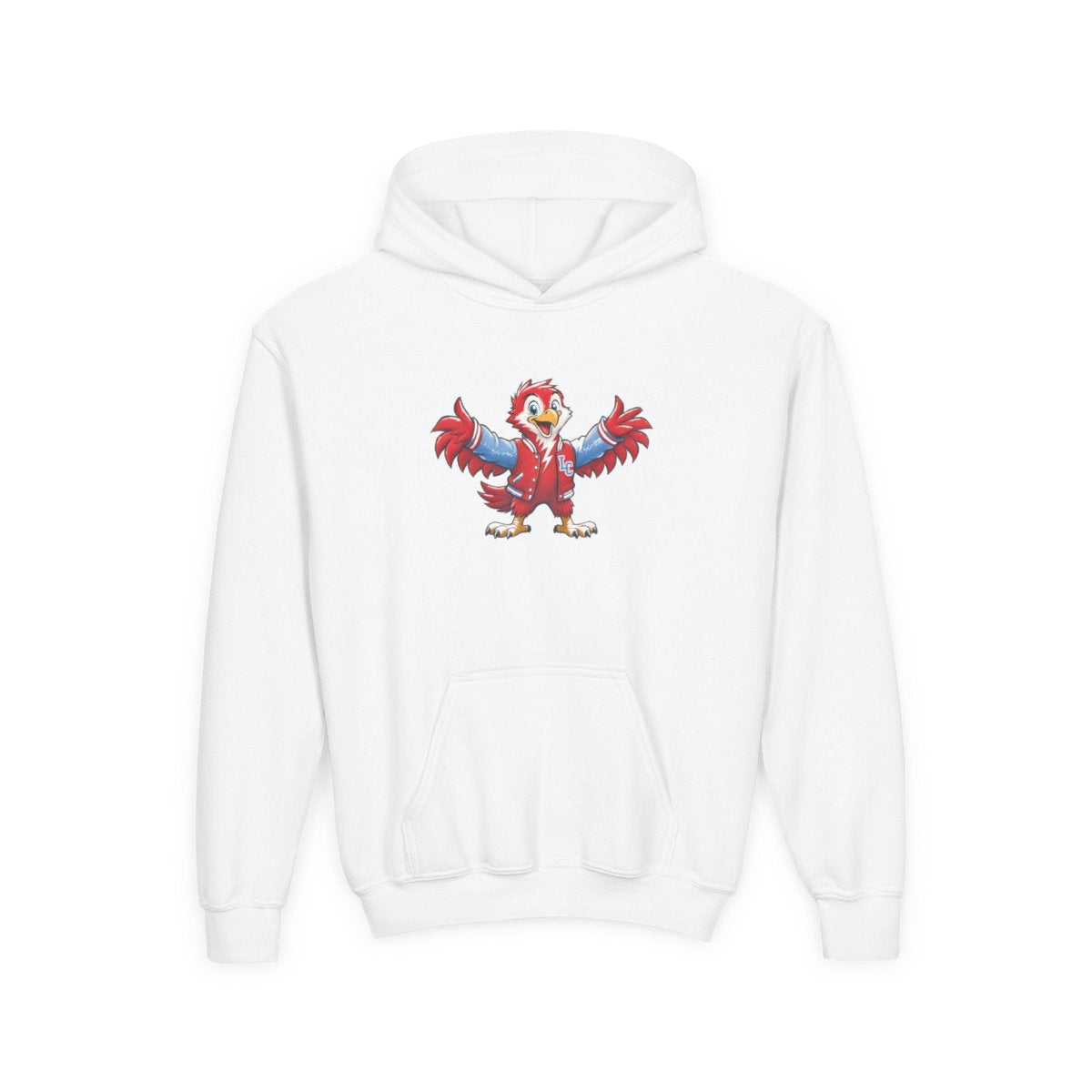 Lima Central Catholic Hand Drawn Mascot Youth Hoodie