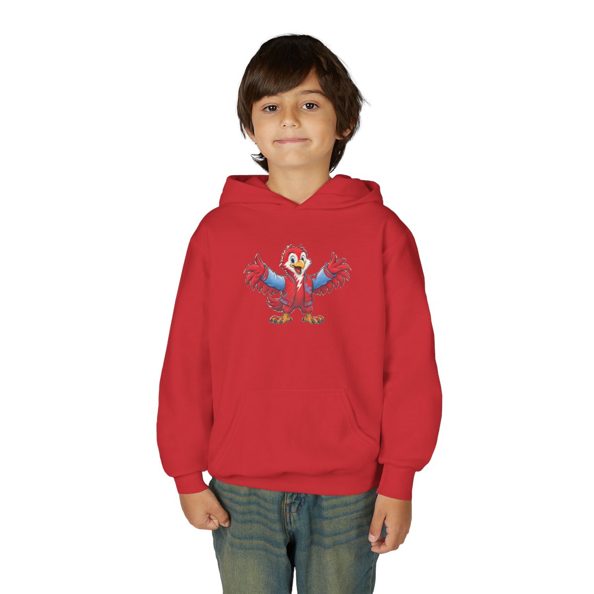 Lima Central Catholic Hand Drawn Mascot Youth Hoodie