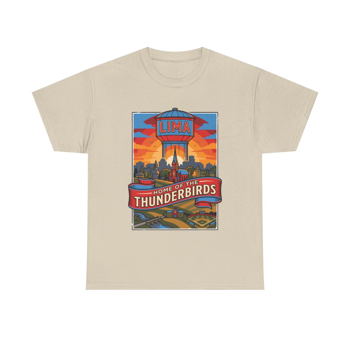 Lima Central Catholic Hometown Poster Tee