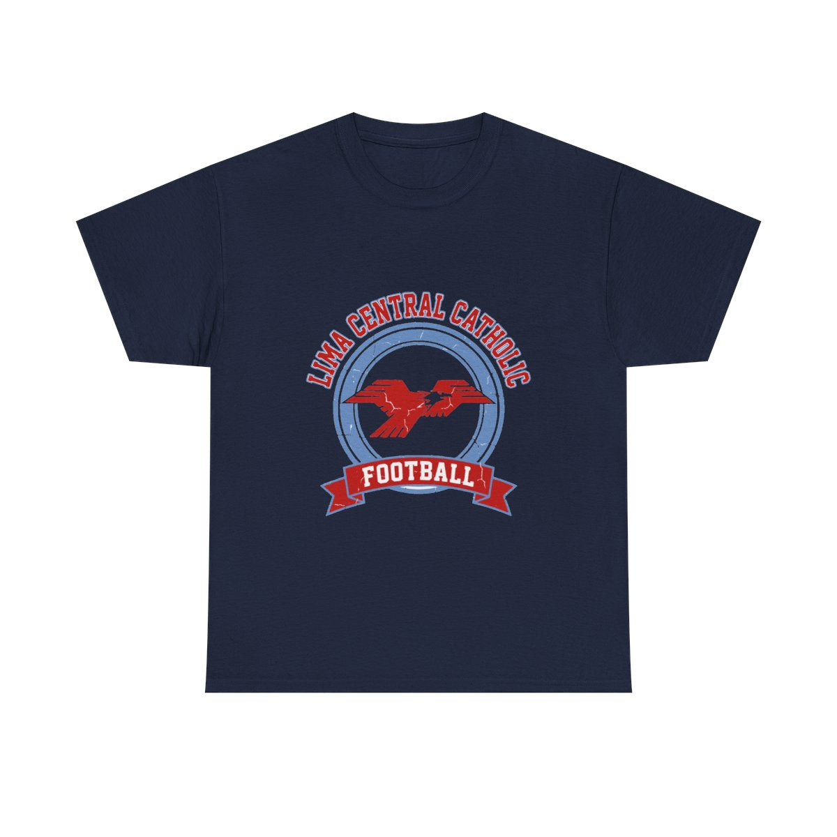 Lima Central Catholic Retro Crest Tee