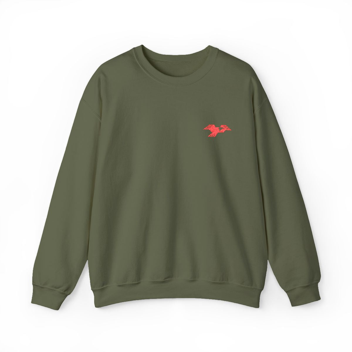 Lima Central Catholic Thunderbird Mark Embroidered Crewneck