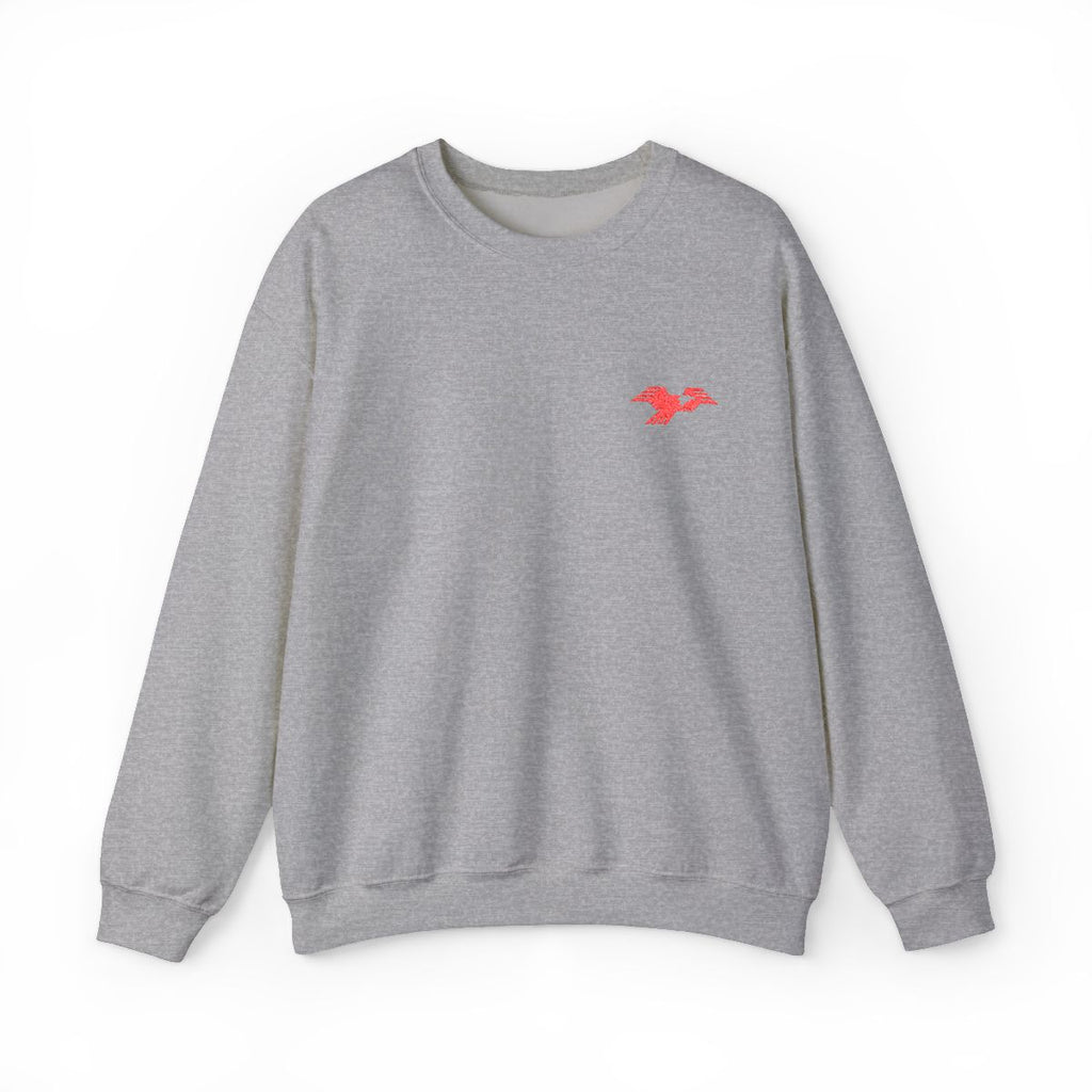 Lima Central Catholic Thunderbird Mark Embroidered Crewneck