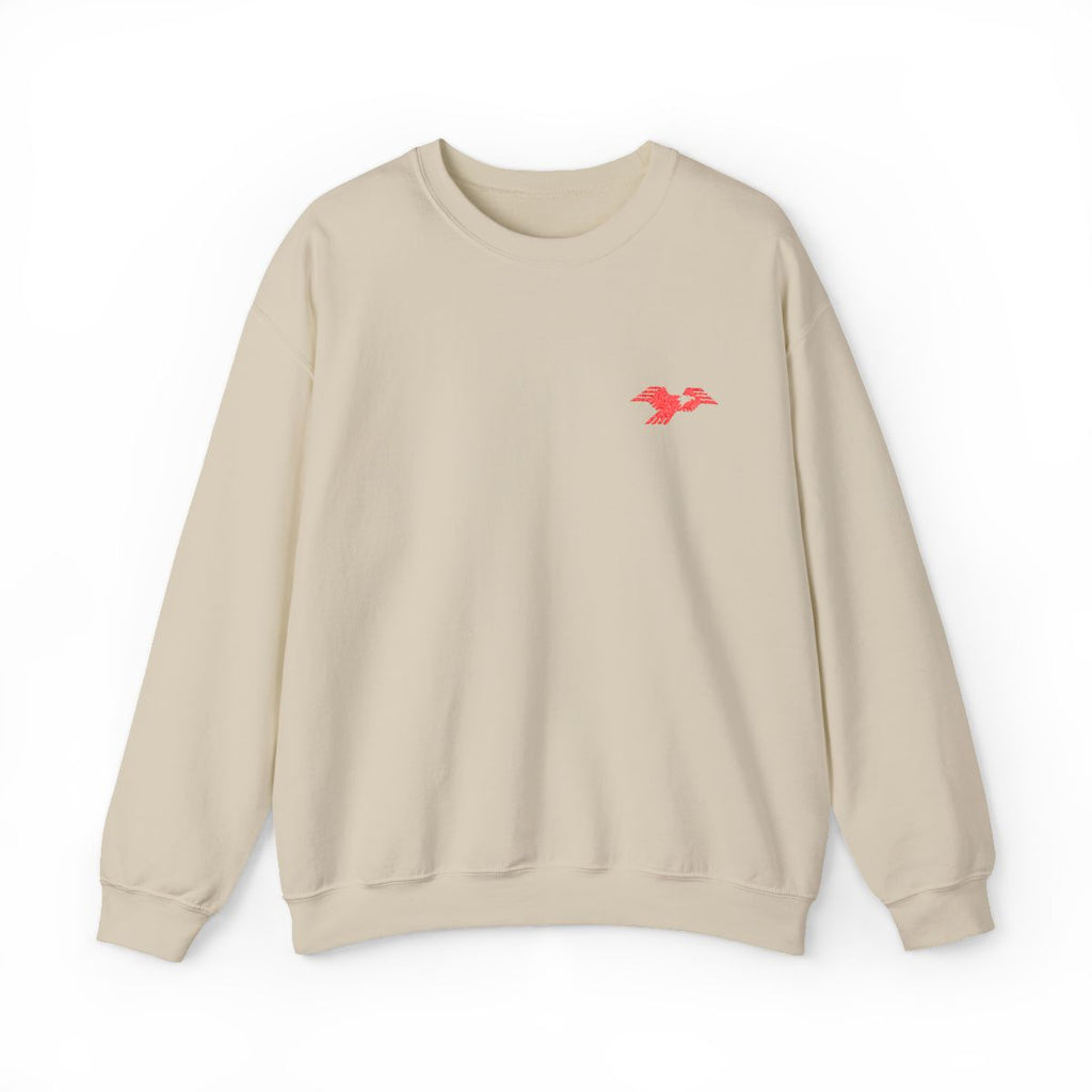 Lima Central Catholic Thunderbird Mark Embroidered Crewneck