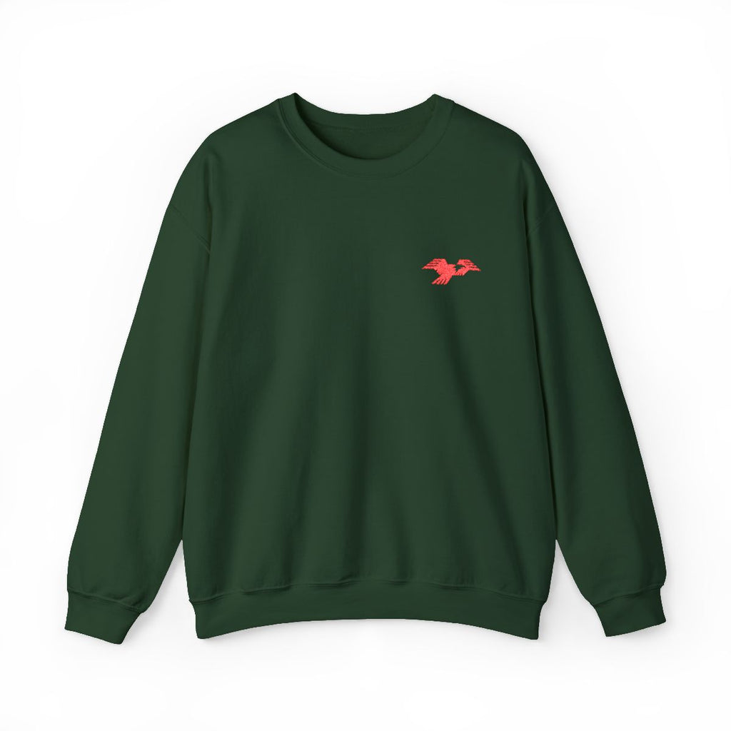 Lima Central Catholic Thunderbird Mark Embroidered Crewneck