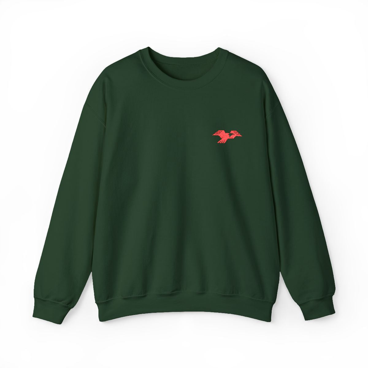 Lima Central Catholic Thunderbird Mark Embroidered Crewneck