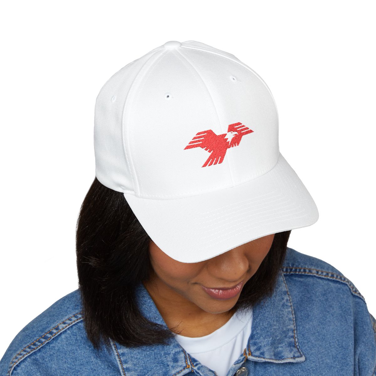 Lima Central Catholic Thunderbird Mark Stretch Fitted Hat