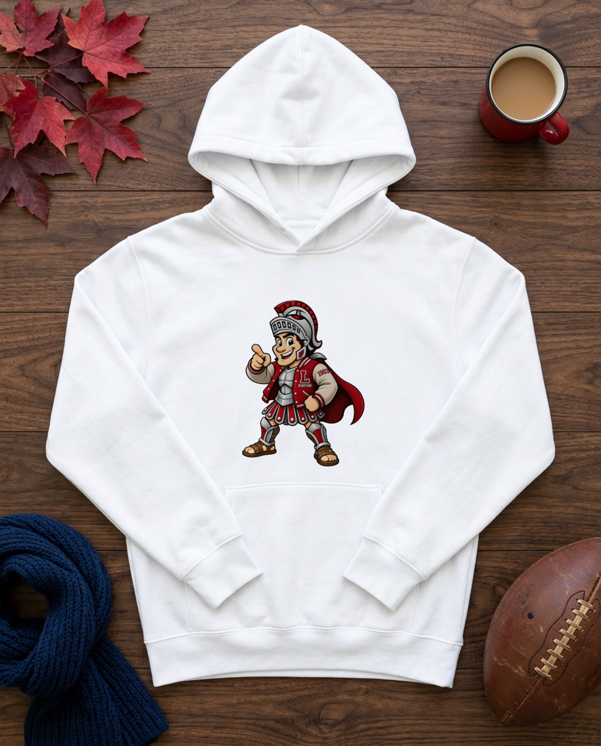Lima Senior Hand Drawn Mascot Hoodie