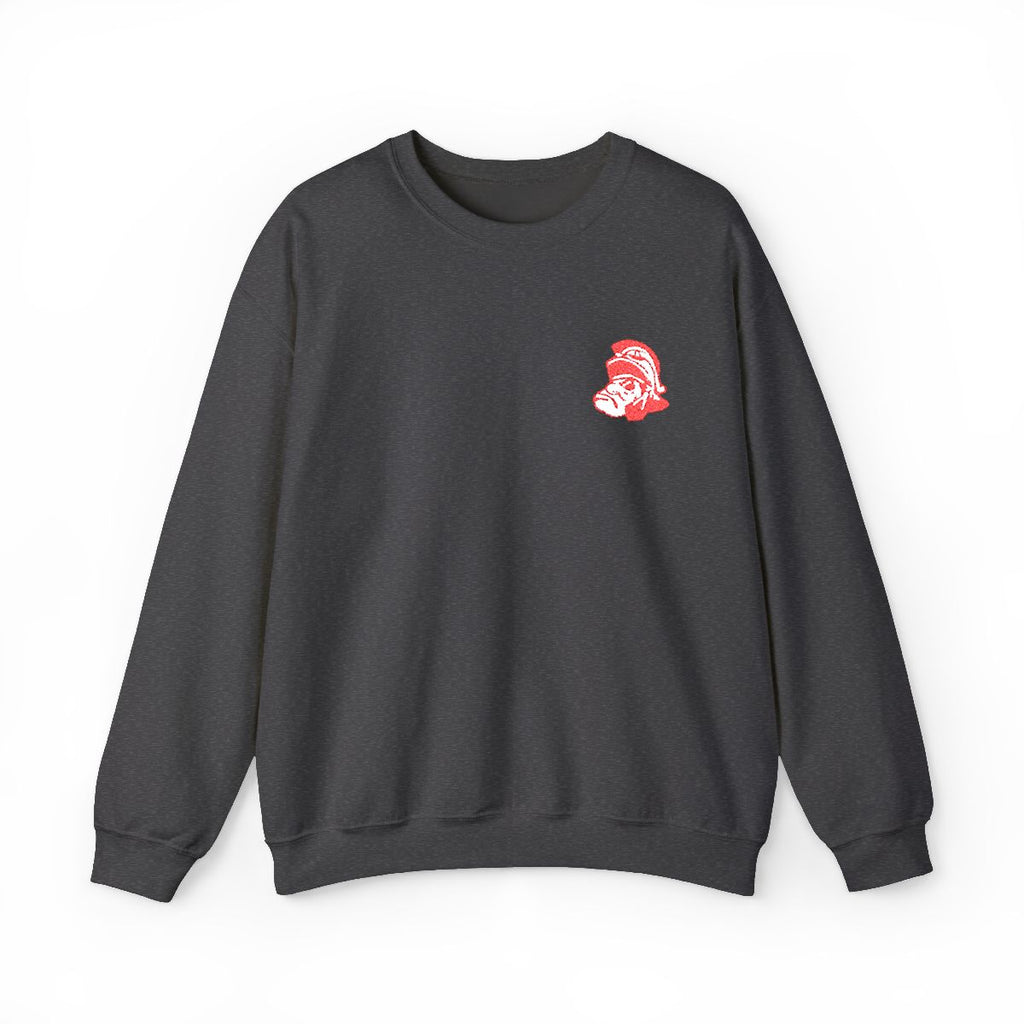 Lima Senior Spartan Mark Embroidered Crewneck