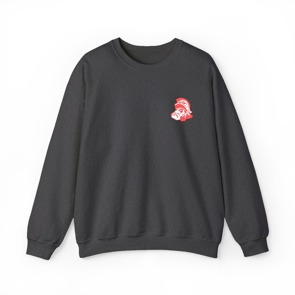 Lima Senior Spartan Mark Embroidered Crewneck