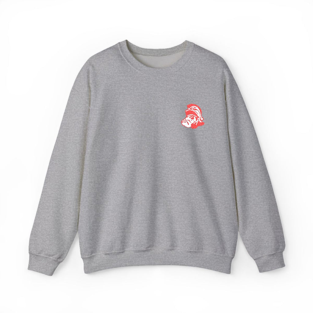 Lima Senior Spartan Mark Embroidered Crewneck