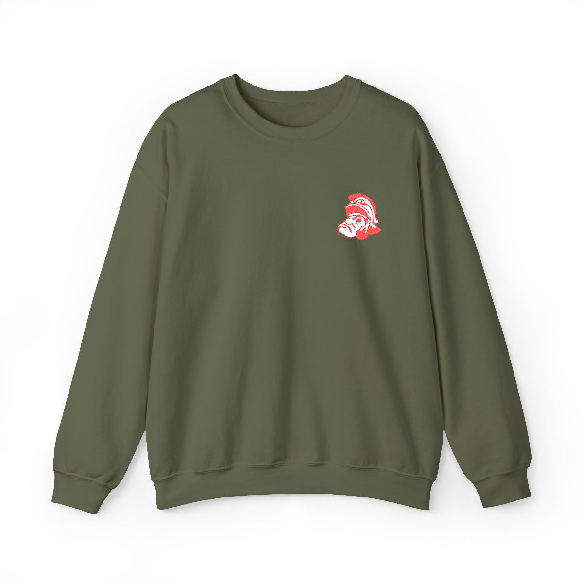 Lima Senior Spartan Mark Embroidered Crewneck